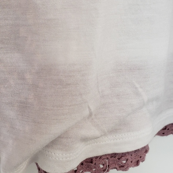 Anthropologie Deletta Tank Top Lilac Eyelet sz M - Picture 4 of 6